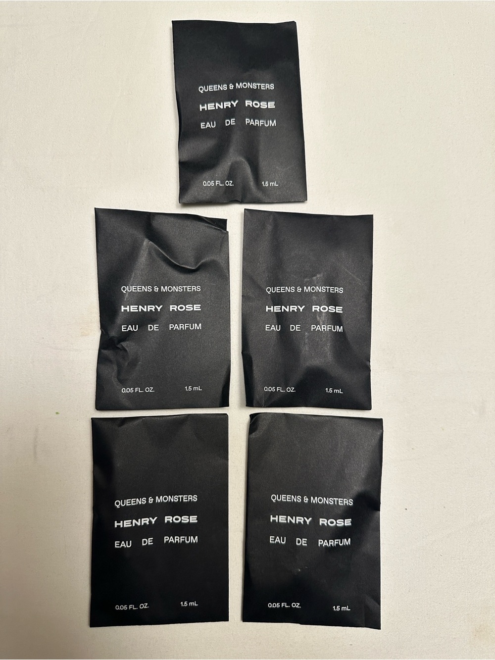Black Sample Ampules Pack - Men Bags Accessory 1.5 ml Set of 5